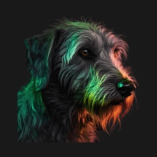 Neon Irish Wolfhound Dog T-Shirt