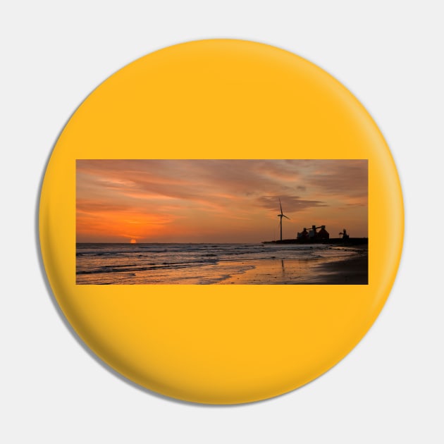 Daybreak on the beach Pin by Violaman