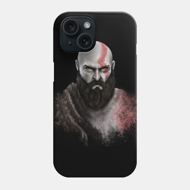 Kratos God Of War 4 Phone Case by FrancisMaryArt