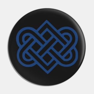 Blue Eternal Love | Celtic Symbol | Hearts | Valentines Pin