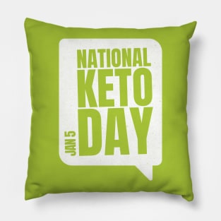 Happy National Keto Day Diet - Ketones Wear Ketogenic Pillow