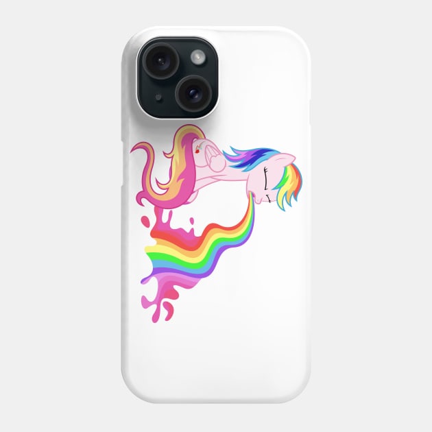 Pegasus Puking Rainbows (v2) Phone Case by Starponys