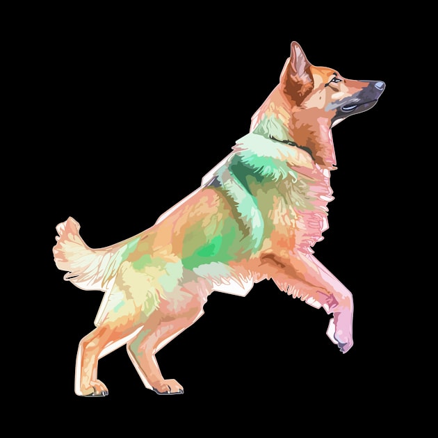 German Shepherd Dancing Dog Circus by QQdesigns