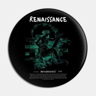 renaissance sender green white Pin