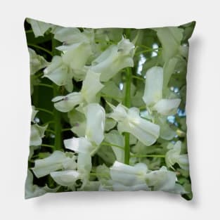 White Summer Blooms Pillow