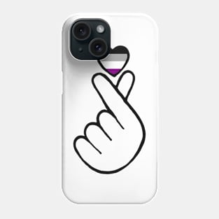 heart fingers - asexual Phone Case