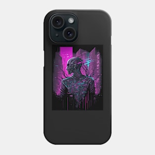 Cyberpunk cyborg hunter Phone Case