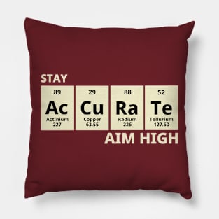 Stay Accurate Aim High Pillow