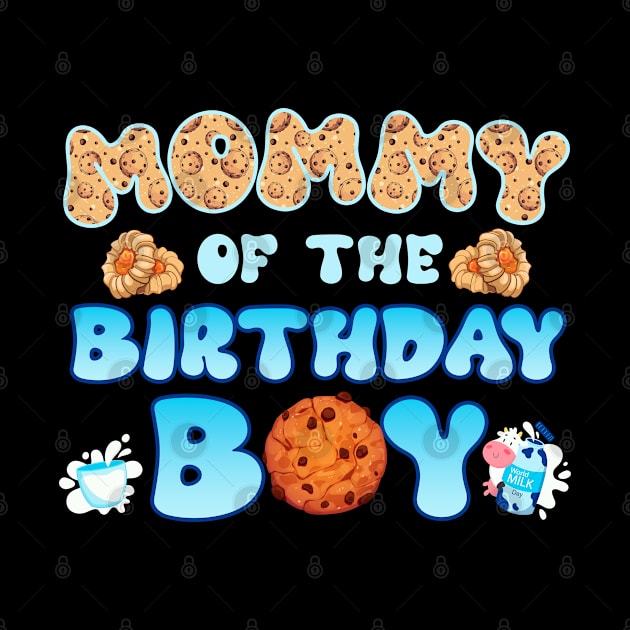 Mommy Of The Birthday Boys Milk and Cookies B-day Gift For Boys Kids Toddlers by tearbytea