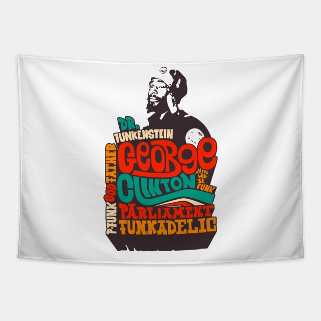 Funkadelic George Clinton Shirts - P-Funk Master Artwork Collection! Tapestry by Boogosh