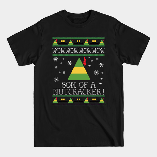 Son Of A Nutcracker Elf Quote Christmas Knit - Elf - T-Shirt