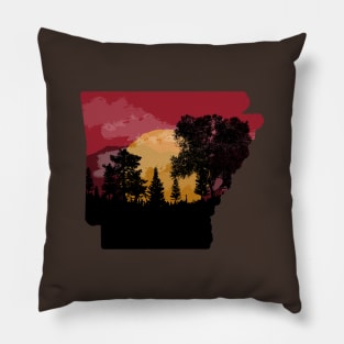 Arkansas Sunset (NO distress) Pillow