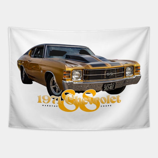 1971 Chevrolet Chevelle SS Hardtop Coupe Tapestry by Gestalt Imagery