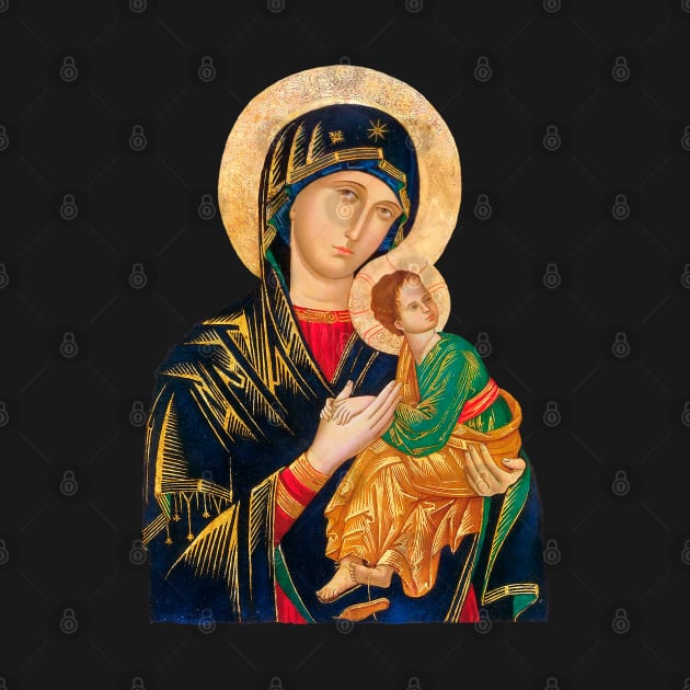 Our Lady of Perpetual Help (transparent background design) by Brasilia Catholic