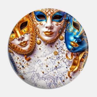 Carnival Masks part Deux - Decoration Pin