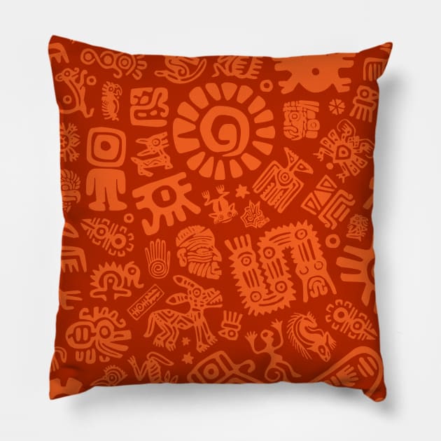 Aztec Mexico Pillow by Bumblebeast