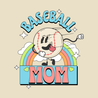 Retro Baseball Mom Shirt T-Shirt