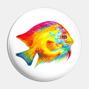 Colorful Roly Poly Fish Pin