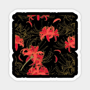 Spider Lilies Magnet