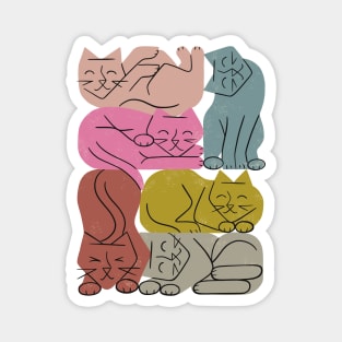 Stack of Cats No. 2 Magnet