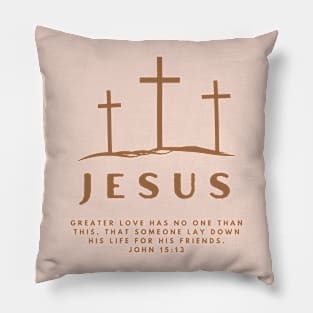 Calvary Crosses Pillow