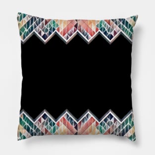 Triangle Zigzag Colourful Pattern Pillow