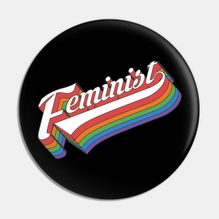 Retro Feminist Feminism 70s Style Vintage Pin