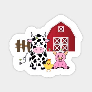 LIFE On The Farm - Cute Farm Animals Art Magnet