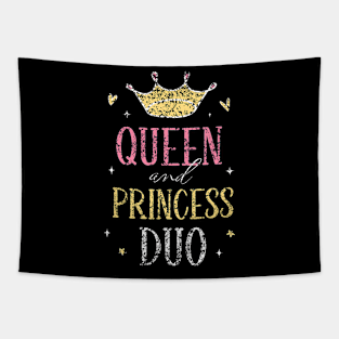 Queen And Princess Duo Matching Mom Mother Daughter Mommy Tapestry