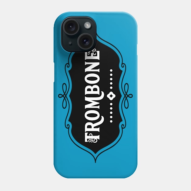 Trombone Emblem Phone Case by Barthol Graphics