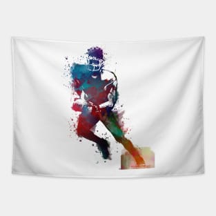 American football player #football #sport Tapestry