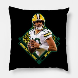 JORDAN LOVE GREEN BACK PACKERS Pillow