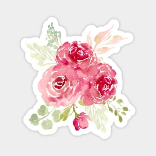 Dainty whimsy watercolor florals Magnet