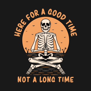 Skull meditation on the beach T-Shirt