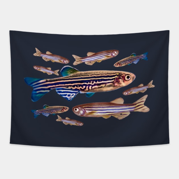 Zebrafish Danio Model Organism Genetics Biology Pattern Tapestry by MoPaws