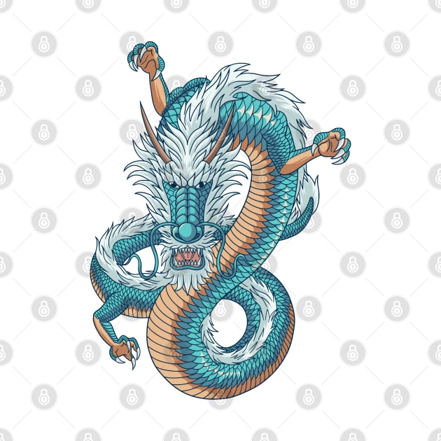 Asian dragon japanese style by Ardiyan nugrahanta