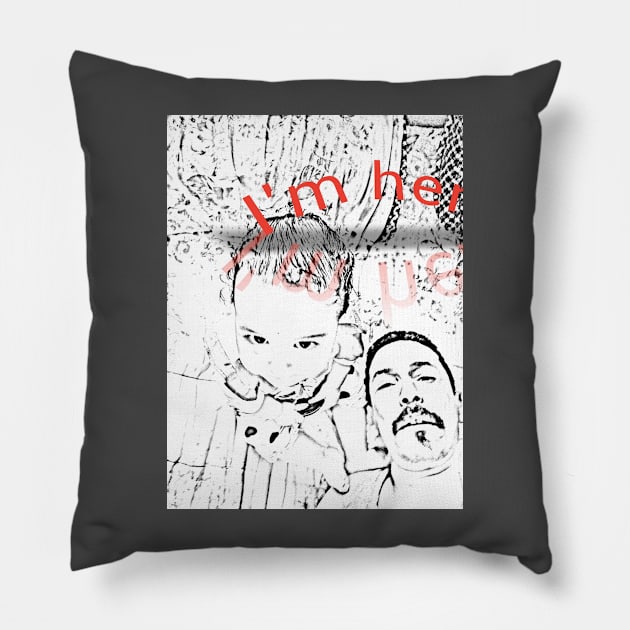 I'm here Pillow by Nateur