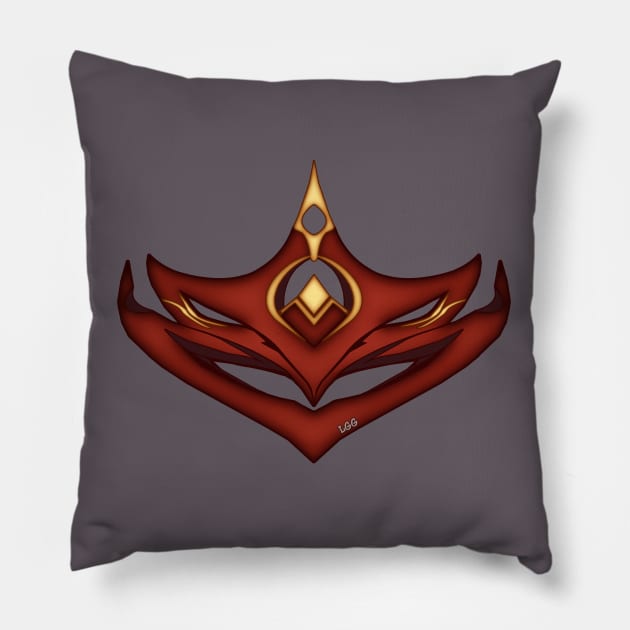 Childe/Tartaglia's Mask (Version 1) Pillow by LetsGetGEEKY