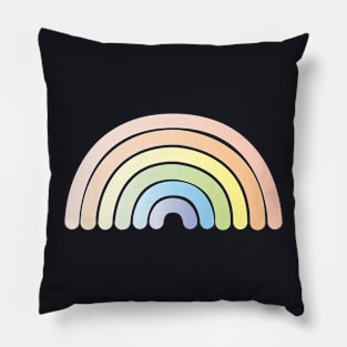 Happy Rainbows Hope Pastel Cute BoomBoomInk Pillow