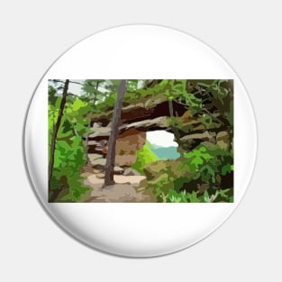 Arch in the Red River Gorge Painting Pin