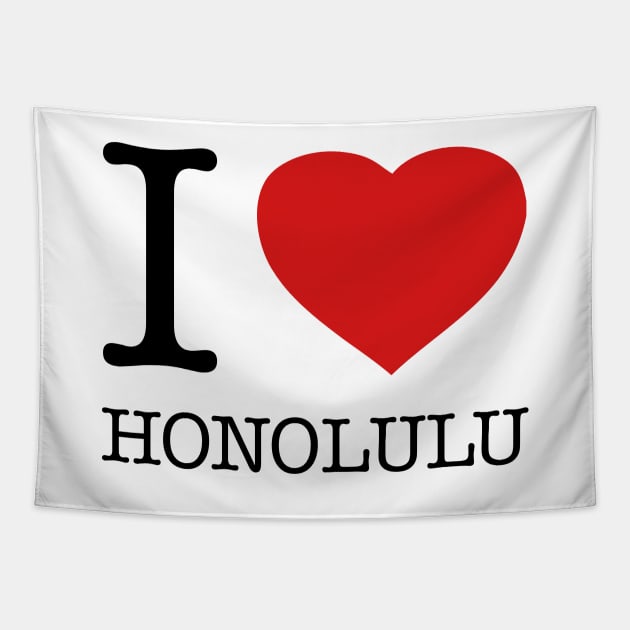 I LOVE HONOLULU Tapestry by eyesblau