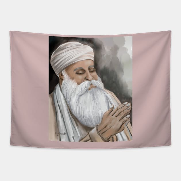 Guru Nanak Dev Ji Tapestry by sukhpalgrewal