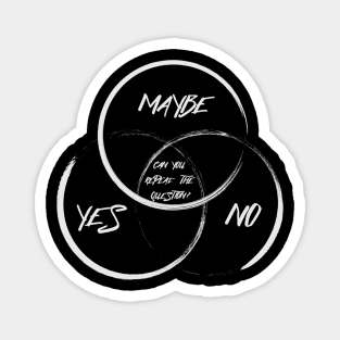 YES - NO - MAYBE Magnet