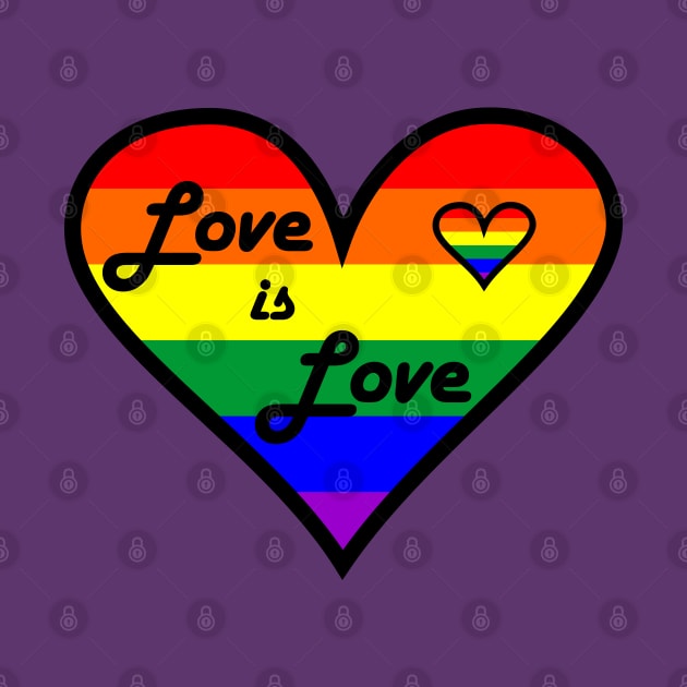 T-shirt Love is love by Roqson
