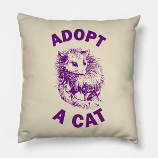 Adopt a cat Pillow