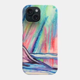 Magical Northern Lights Winter Sky Phone Case