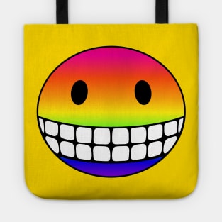 Rainbow Smiley Tote