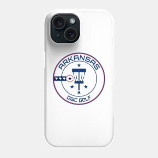 Arkansas Disc Golf State Flag Phone Case