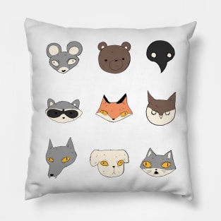 Animals illustration Pillow