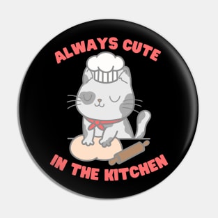 Cooking Cat Pin